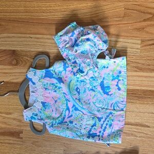 Lily Pulitzer baby dress and diaper cover. 6-12 months